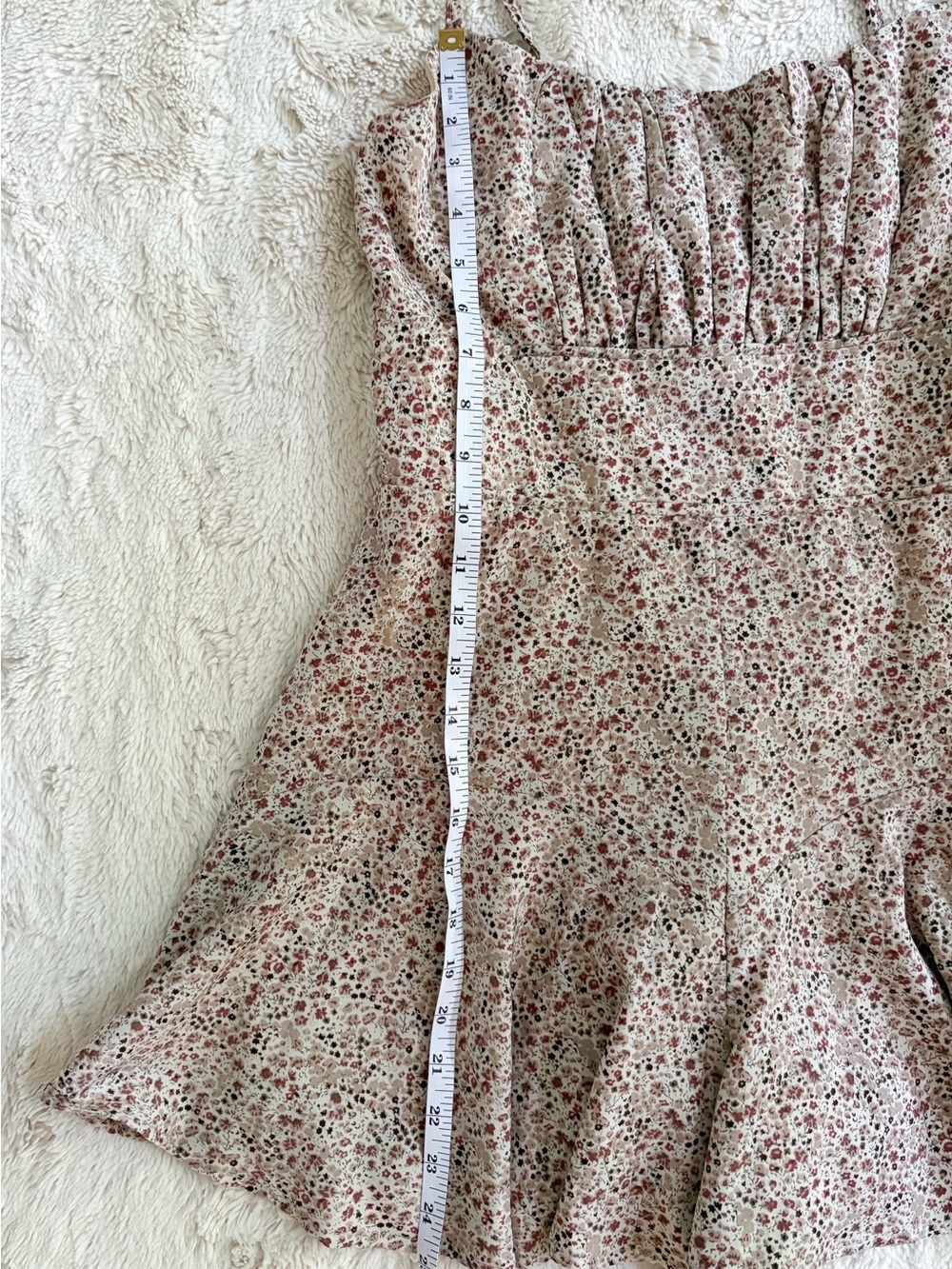 Mable Floral Tie Strap Romper Dress M Princess Polly Style - Picture 8 of 9